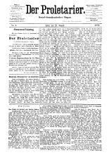 Der Proletarier Nr. 01 28. August 1878